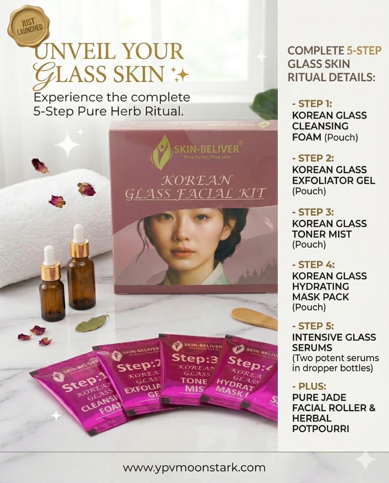 KOREAN GLASS FACIAL KIT